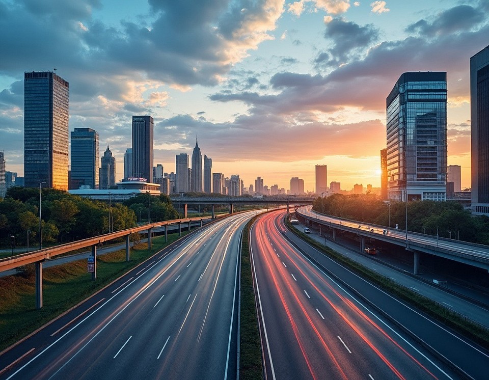 An image of a highway