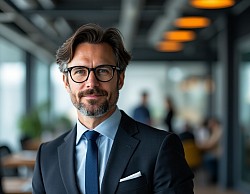 The guy standing in the office