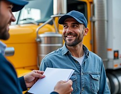 Two Truckers talking