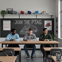 Young students in class