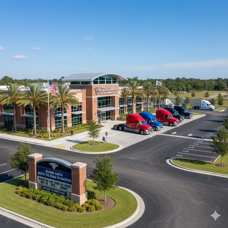 The professional, Trucking association group Truck, Driving School, and career development center